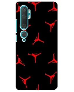 Чехол для Xiaomi Mi Note 10 с картинкой «Jordan Red Pattern»