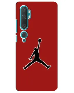Чехол для Xiaomi Mi Note 10 с картинкой «Jordan Red Back»