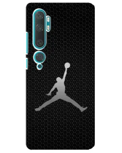 Чехол для Xiaomi Mi Note 10 с картинкой «Jordan Dark Carbon»