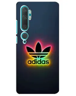 Чехол для Xiaomi Mi Note 10 с картинкой «Неоновый Adidas»