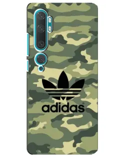 Чехол для Xiaomi Mi Note 10 с картинкой «Милитари стиль Adidas»