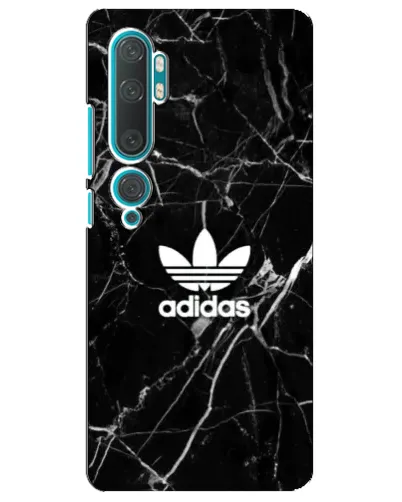 Чехол для Xiaomi Mi Note 10 с картинкой «Белый мрамор Adidas»