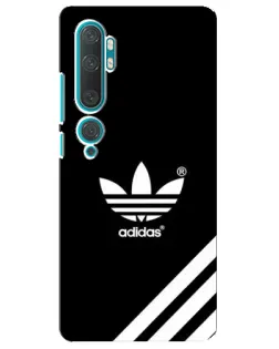 Чехол для Xiaomi Mi Note 10 с картинкой «Adidas с диагональными полосами»
