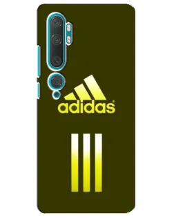 Чехол для Xiaomi Mi Note 10 с картинкой «Оливковый градиент Adidas»