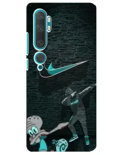 Чехол для Xiaomi Mi Note 10 с картинкой «Спортивный арт Nike»