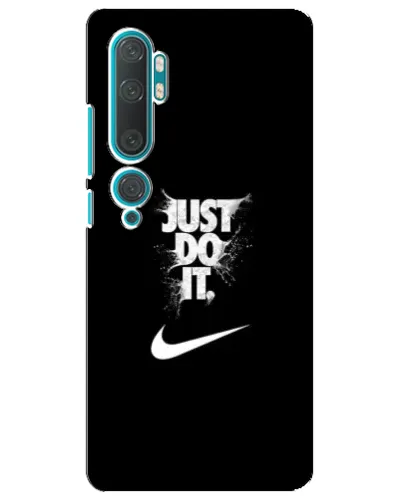Чехол для Xiaomi Mi Note 10 с картинкой «Текстовый принт Nike»