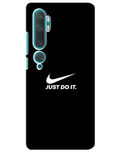 Чехол для Xiaomi Mi Note 10 с картинкой «Минимализм от Nike»