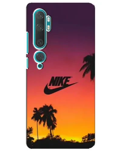Чехол для Xiaomi Mi Note 10 с картинкой «Nike на закате солнца»