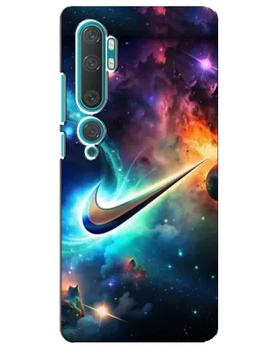 Чехол для Xiaomi Mi Note 10 с картинкой «Космический Nike Swoosh»