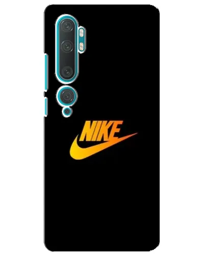 Чехол для Xiaomi Mi Note 10 с картинкой «Золотой логотип Nike»