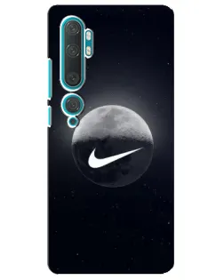 Чехол для Xiaomi Mi Note 10 с картинкой «Nike в стиле граффити»