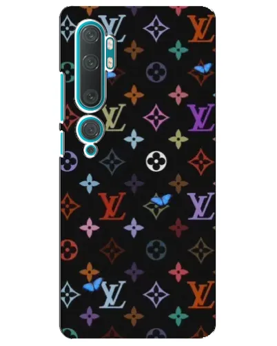 Чехол для Xiaomi Mi Note 10 с картинкой «Цветная монограмма LV»