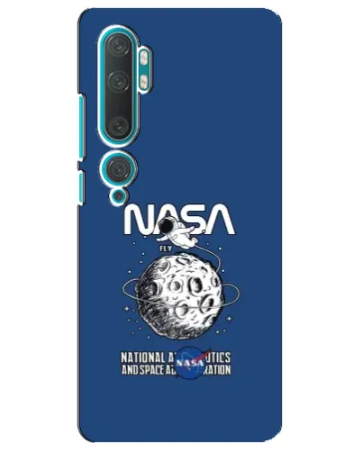Чехол для Xiaomi Mi Note 10 с картинкой «NASA — лунная миссия»