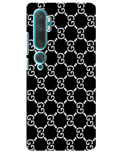 Чехол для Xiaomi Mi Note 10 с картинкой «Gucci — сетчатый паттерн»