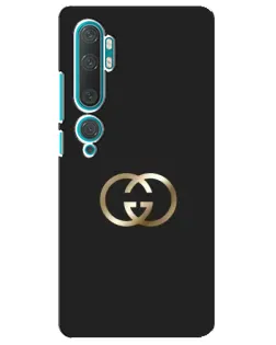 Чехол для Xiaomi Mi Note 10 с картинкой «Минимализм Gucci»
