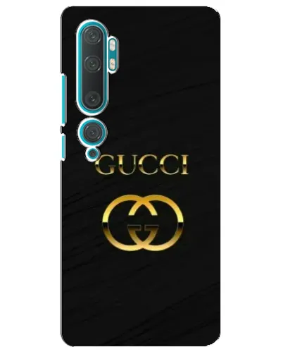 Чехол для Xiaomi Mi Note 10 с картинкой «Золотой логотип Gucci»