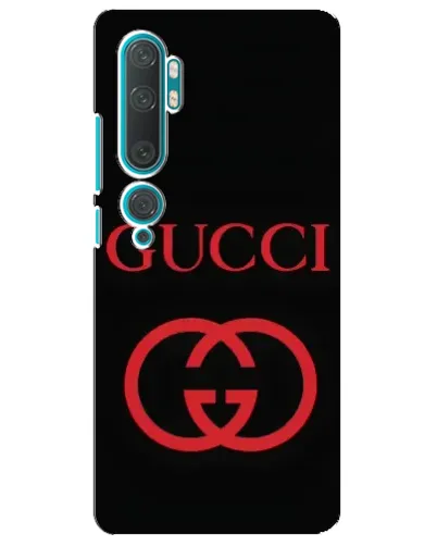 Чехол для Xiaomi Mi Note 10 с картинкой «Gucci — красный логотип»