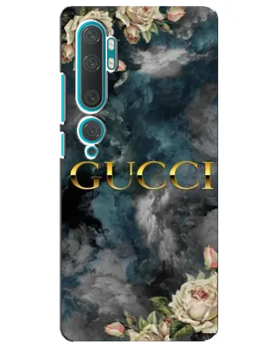 Чехол для Xiaomi Mi Note 10 с картинкой «Абстрактные цветы Gucci»