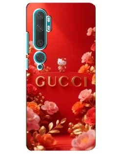 Чехол для Xiaomi Mi Note 10 с картинкой «Gucci — золотой сад»