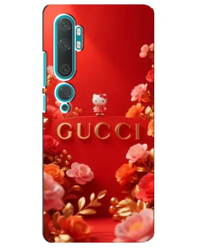 Чехол для Xiaomi Mi Note 10 с картинкой «Gucci — золотой сад»