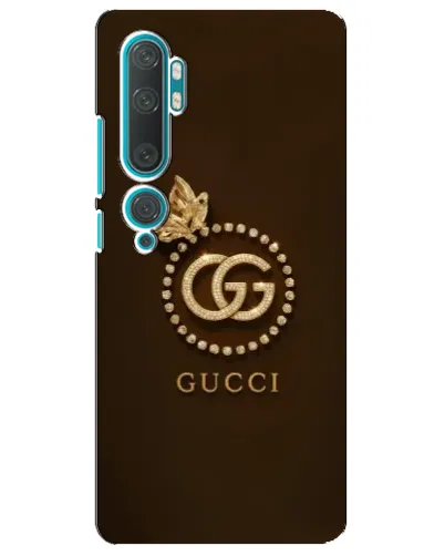 Чехол для Xiaomi Mi Note 10 с картинкой «Gucci — золотая бабочка»