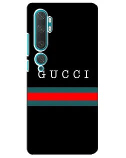 Чехол для Xiaomi Mi Note 10 с картинкой «Gucci — красный пояс»