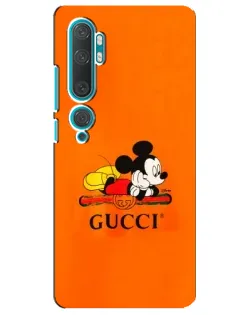 Чохол для Xiaomi Mi Note 10 з картинкою «Міккі Маус Gucci — помаранч» Чохол для Xiaomi Mi Note 10 з картинкою «Міккі Маус Gucci — помаранч»