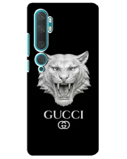 Чохол для Xiaomi Mi Note 10 з картинкою «Gucci — срібний лев» Чохол для Xiaomi Mi Note 10 з картинкою «Gucci — срібний лев»
