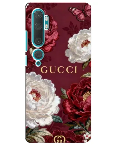 Чехол для Xiaomi Mi Note 10 с картинкой «Gucci — бордовые розы» Чехол для Xiaomi Mi Note 10 с картинкой «Gucci — бордовые розы»