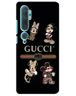 Чохол для Xiaomi Mi Note 10 з картинкою «Gucci — герої Disney та монограма» Чохол для Xiaomi Mi Note 10 з картинкою «Gucci — герої Disney та монограма»
