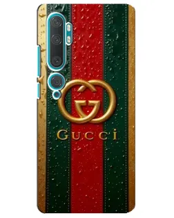 Чохол для Xiaomi Mi Note 10 з картинкою «Gucci — фірмова смуга та золото» Чохол для Xiaomi Mi Note 10 з картинкою «Gucci — фірмова смуга та золото»