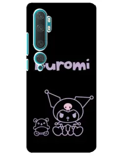 Чехол для Xiaomi Mi Note 10 с картинкой «Kuromi — черный минимализм» Чехол для Xiaomi Mi Note 10 с картинкой «Kuromi — черный минимализм»