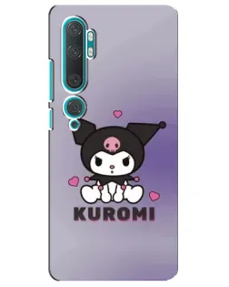 Чехол для Xiaomi Mi Note 10 с картинкой «Kuromi — фиолетовый арт»
