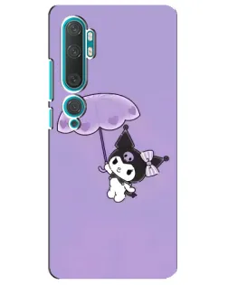 Чехол для Xiaomi Mi Note 10 с картинкой «Kuromi с зонтиком»
