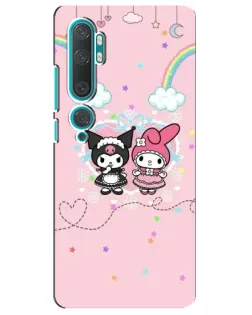 Чехол для Xiaomi Mi Note 10 с картинкой «My Melody и Kuromi»