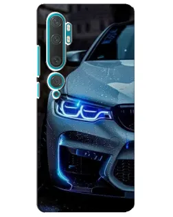 Чехол для Xiaomi Mi Note 10 с картинкой «Взгляд BMW с синими фарами» Чехол для Xiaomi Mi Note 10 с картинкой «Взгляд BMW с синими фарами»