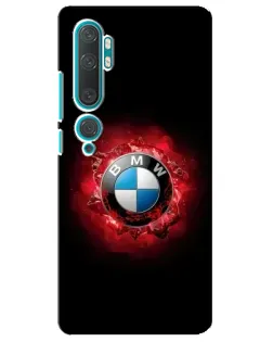Чехол для Xiaomi Mi Note 10 с картинкой «Логотип BMW — вспышка»