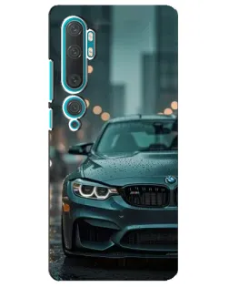 Чехол для Xiaomi Mi Note 10 с картинкой «BMW в огнях города»