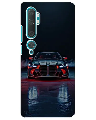 Чехол для Xiaomi Mi Note 10 с картинкой «BMW на мокрой дороге»