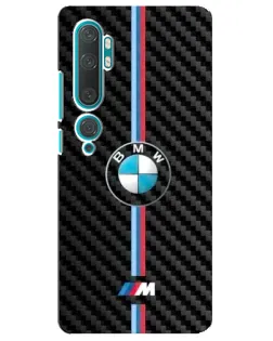 Чехол для Xiaomi Mi Note 10 с картинкой «Эмблема BMW и карбон»