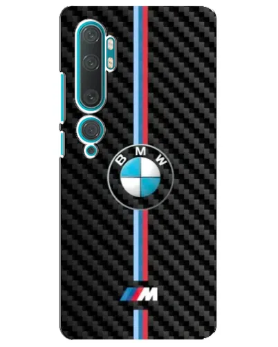 Чехол для Xiaomi Mi Note 10 с картинкой «Эмблема BMW и карбон»