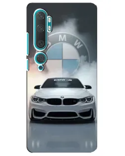 Чохол для Xiaomi Mi Note 10 з картинкою «BMW в білому диму»