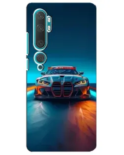 Чохол для Xiaomi Mi Note 10 з картинкою «BMW — вогні неону»