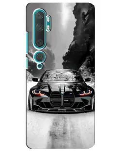 Чохол для Xiaomi Mi Note 10 з картинкою «BMW — акварельний дрифт»