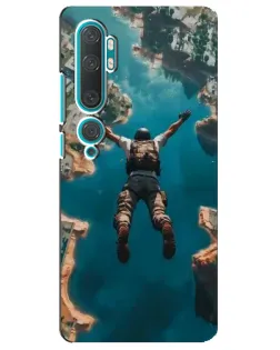 Чехол для Xiaomi Mi Note 10 с картинкой «PUBG — свободное падение»