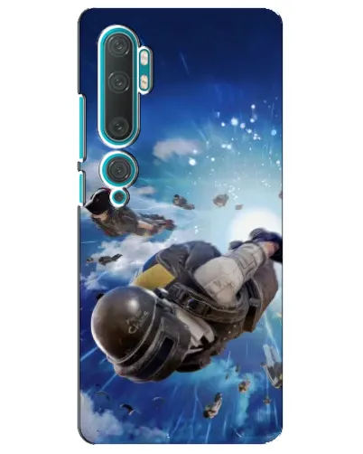 Чехол для Xiaomi Mi Note 10 с картинкой «Десант PUBG — прыжок» Чехол для Xiaomi Mi Note 10 с картинкой «Десант PUBG — прыжок»