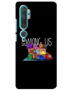Чехол для Xiaomi Mi Note 10 с картинкой «Логотип Among Us» Чехол для Xiaomi Mi Note 10 с картинкой «Логотип Among Us»