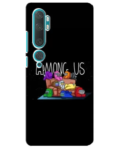 Чехол для Xiaomi Mi Note 10 с картинкой «Логотип Among Us»