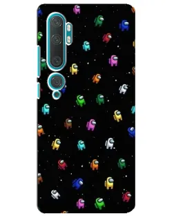 Чехол для Xiaomi Mi Note 10 с картинкой «Экипаж Among Us»