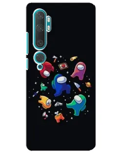 Чехол для Xiaomi Mi Note 10 с картинкой «Among Us космос»